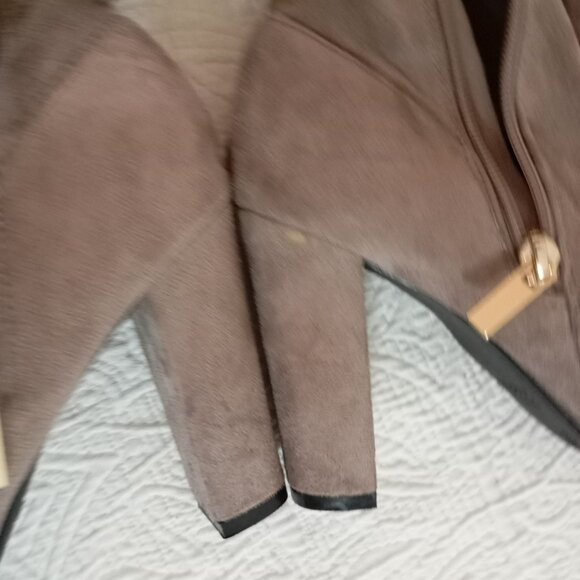 Bamboo Womens Taupe Over-The-Knee Suede Boots Size 9 - Picture 10 of 10